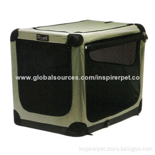 Collapsible Soft Dog Crate, Traveling Use, Folded in Second